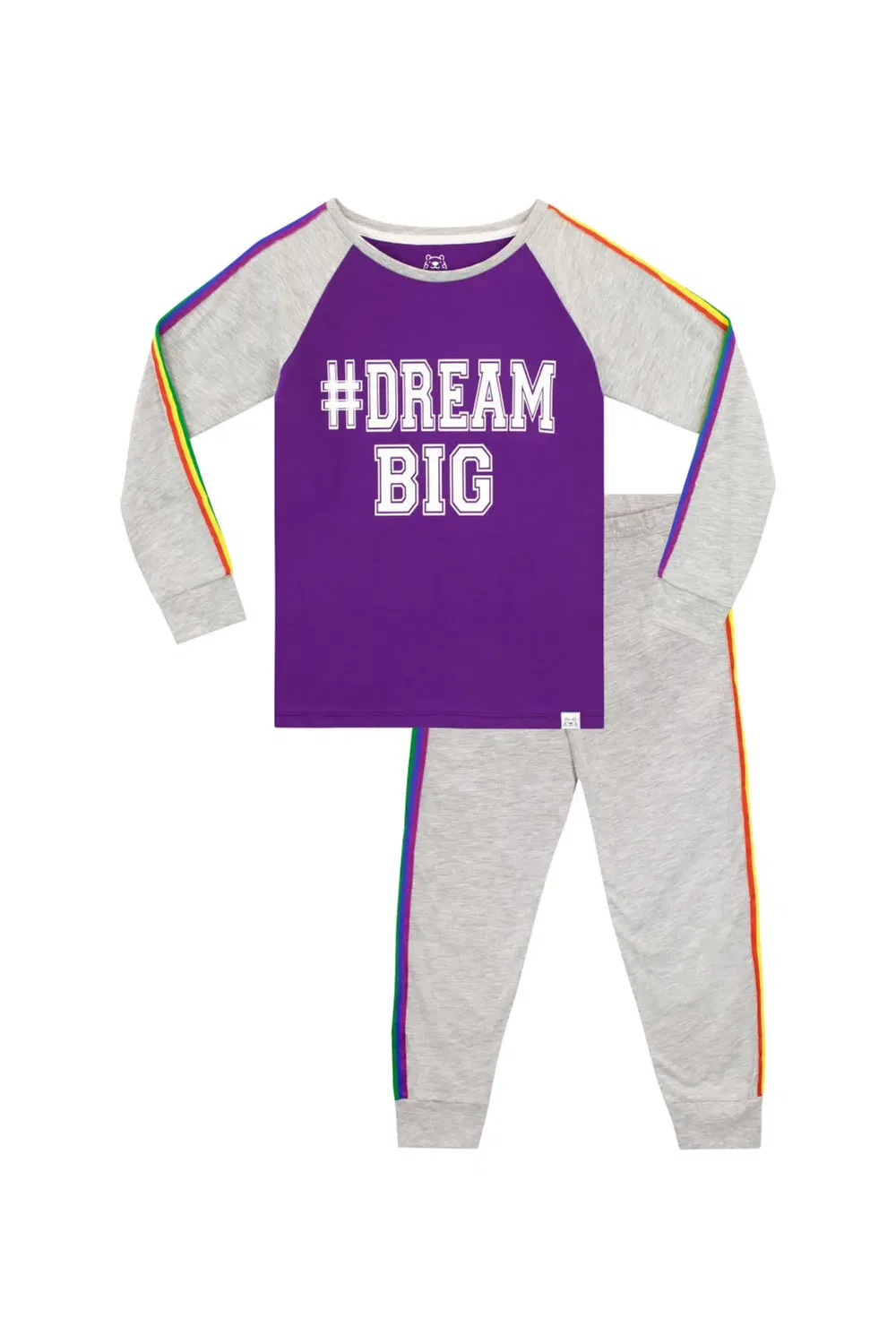Детская пижама с принтом Rainbow Dream Harry Bear, Grey
