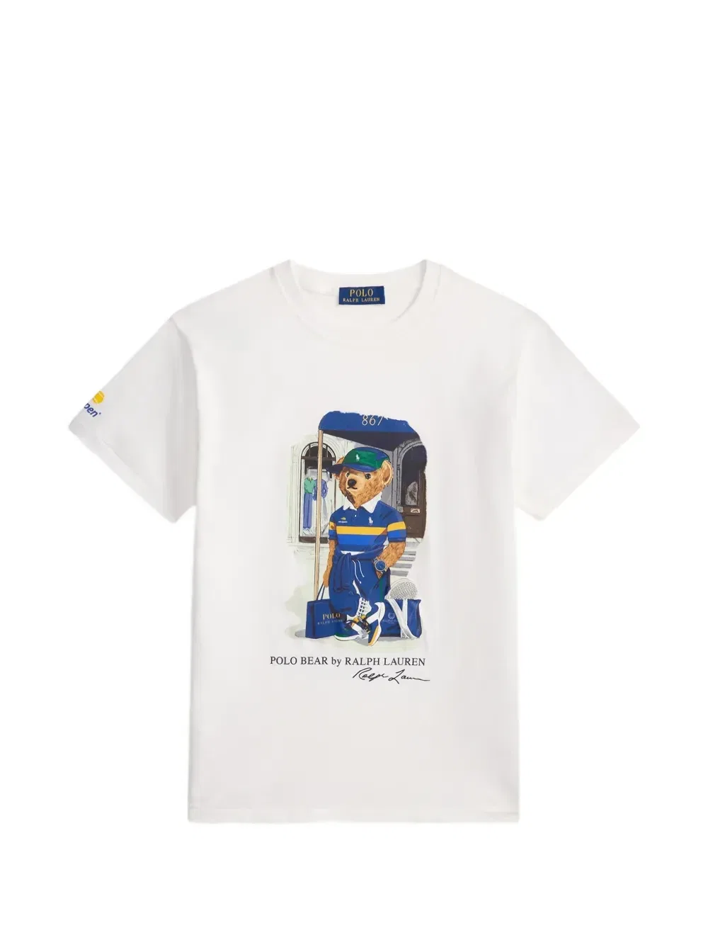 Футболка Polo Bear с графичным принтом POLO RALPH LAUREN, белый