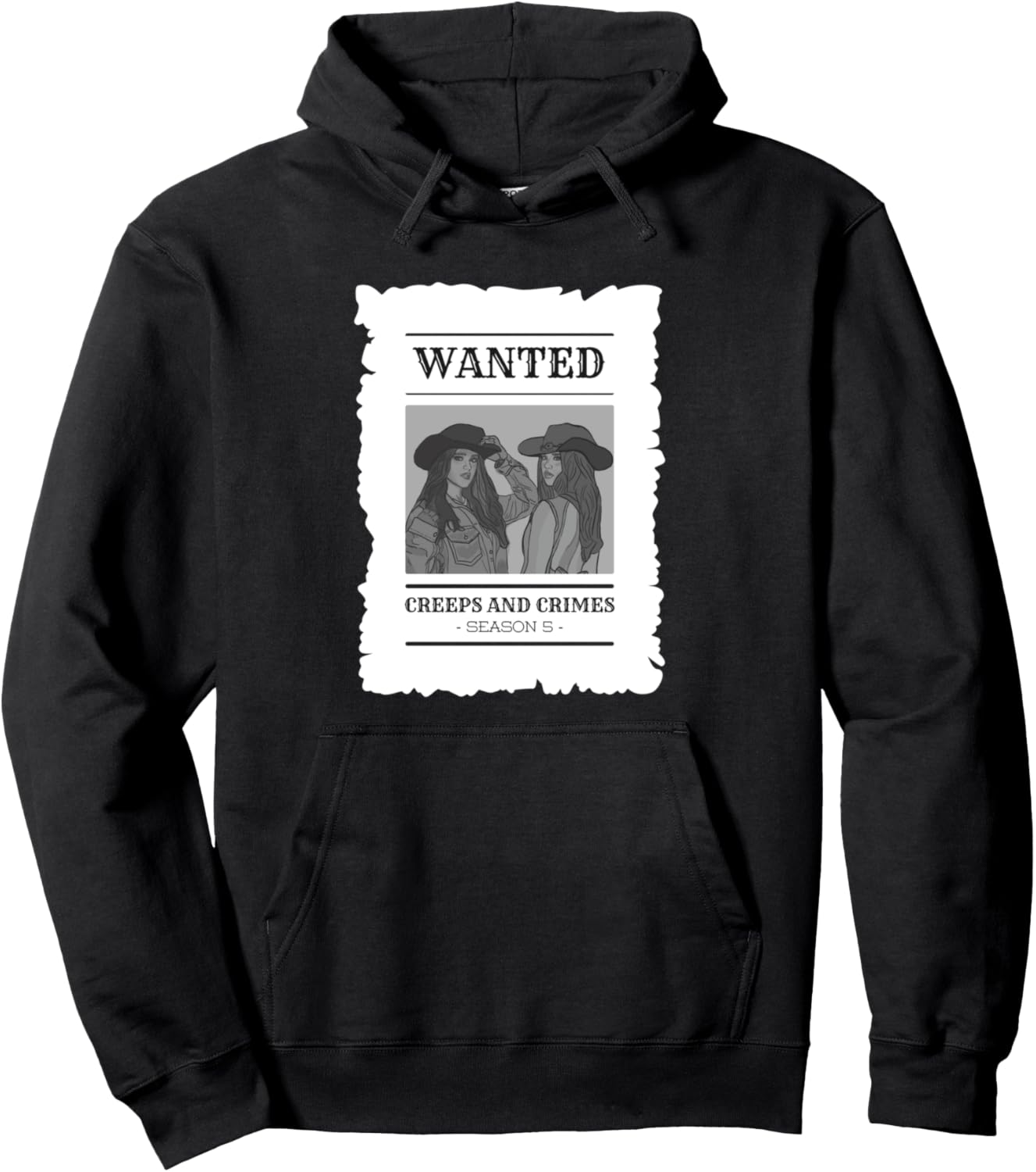 

Худи 5-го сезона Creeps And Crimes, черный