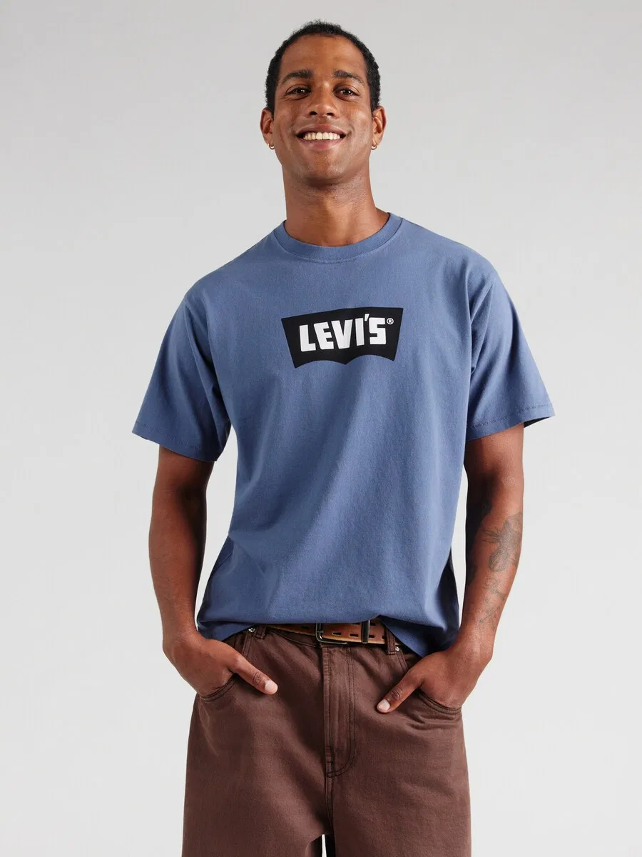 Футболка LEVI'S 'Vintage Batwing' в цветах Marine Blue и Sapphire — фото 2