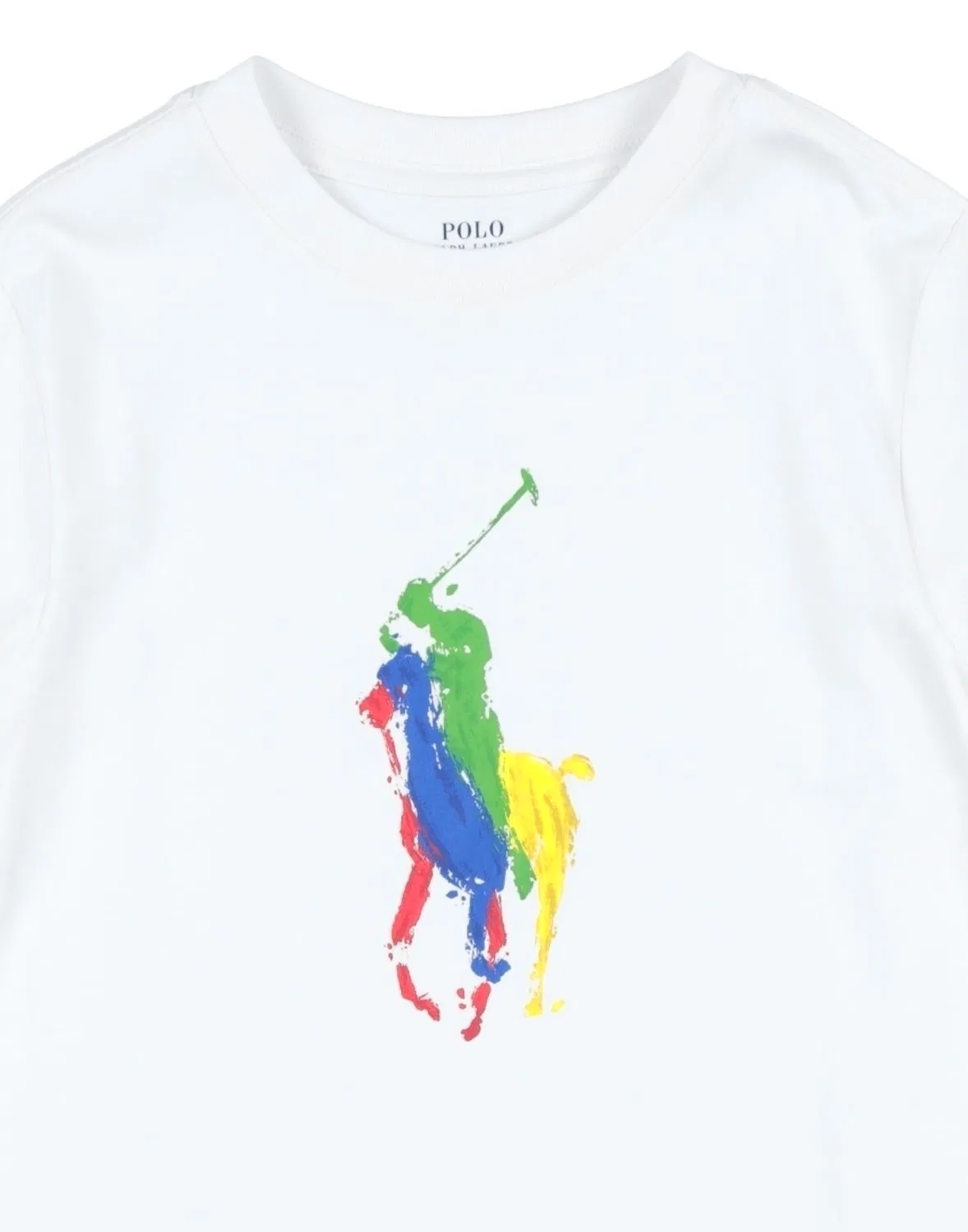 Детский свитшот с длинным рукавом Polo Ralph Lauren, белый — фото 3