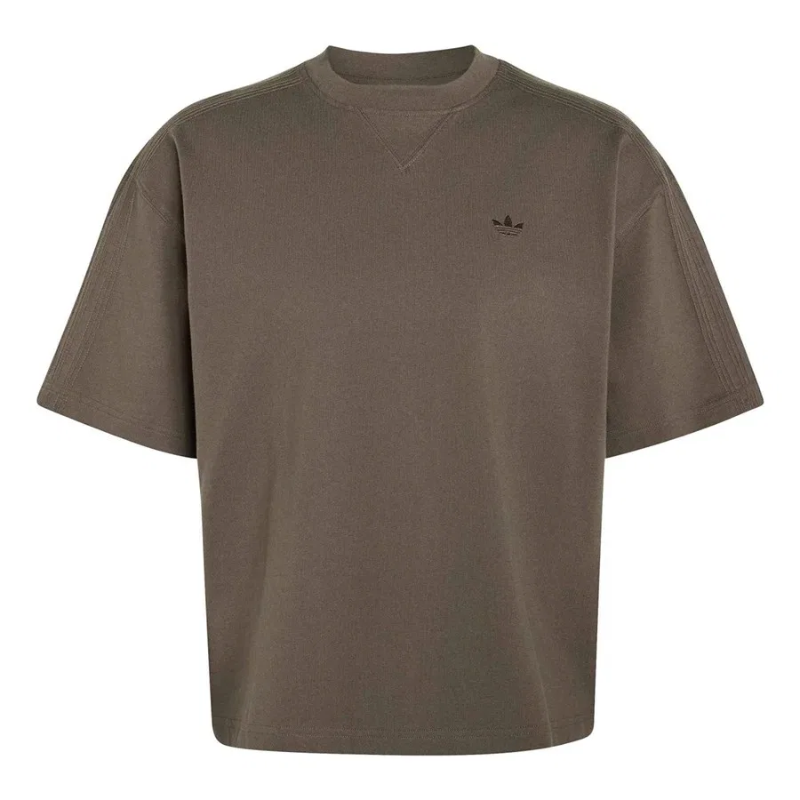 Футболка с коротким рукавом из супрем-ткани, модель P Ess Tee KR4524, adidas, Зеленый