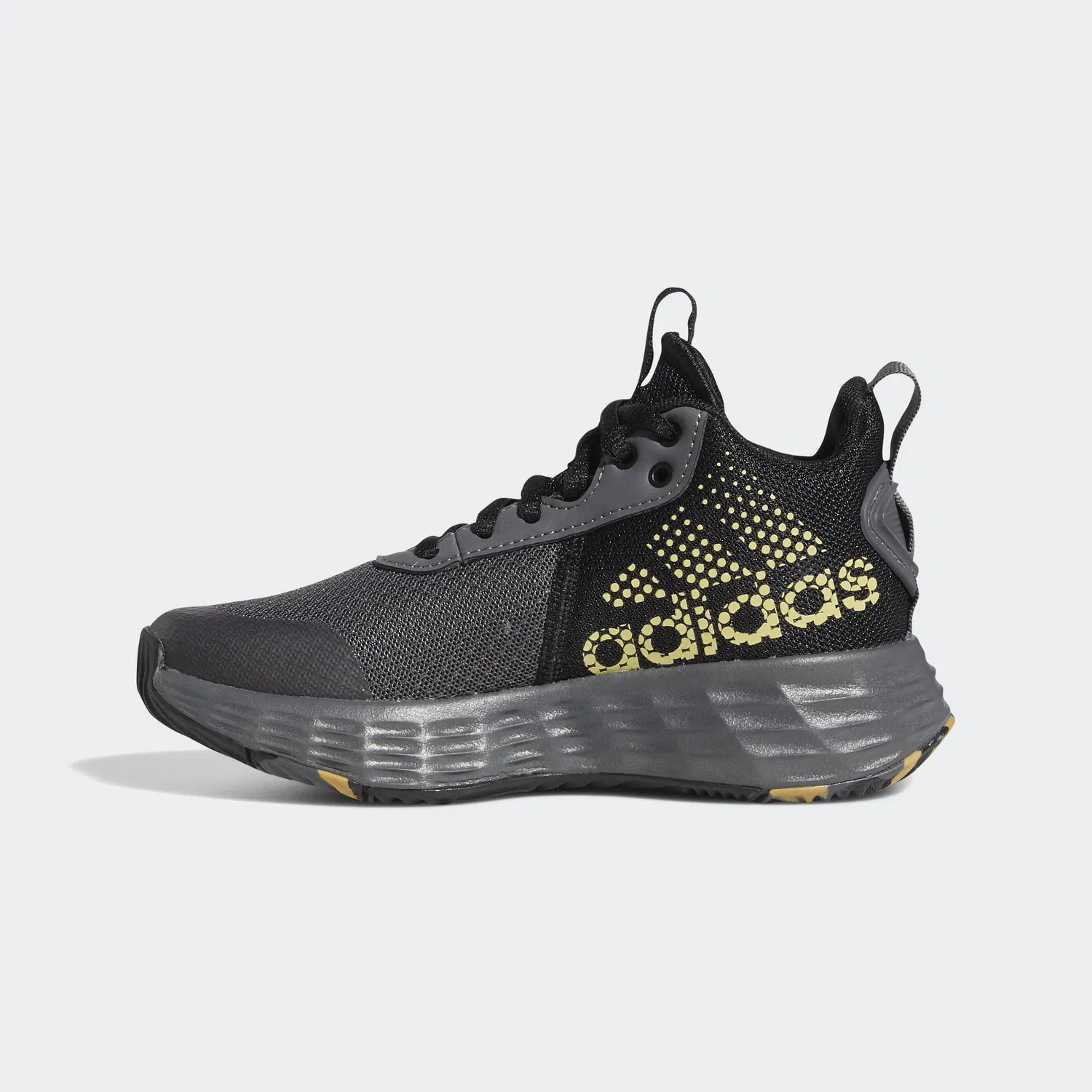 Детские кроссовки для баскетбола Ownthegame 2.0 Adidas, Grey Five Matte Gold Core Black — фото 3