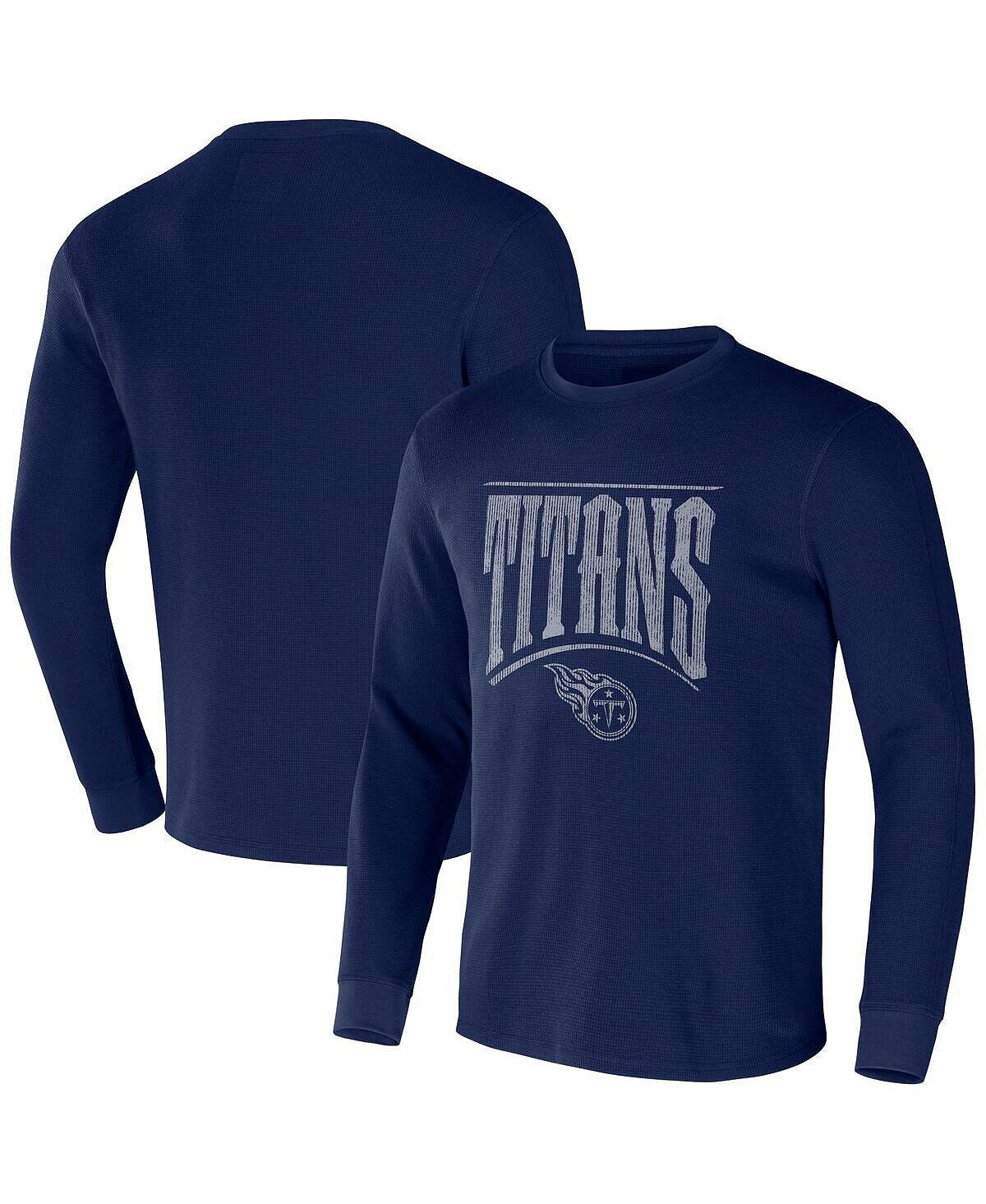 

Мужская термофутболка nfl x darius rucker collection by navy tennessee titans с длинным рукавом Fanatics, синий