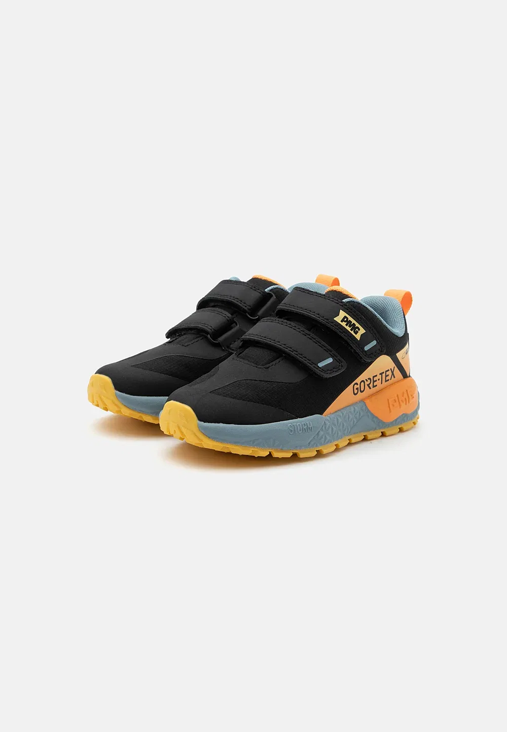 Кроссовки Goretex B&G Storm GTX 24192 Primigi, Black/Yellow — фото 2