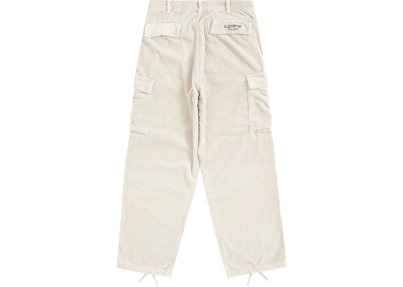 Мужские брюки-карго из вельветона Supreme Wide Wale Corduroy Cargo Pant (FW24), Stone — фото 2