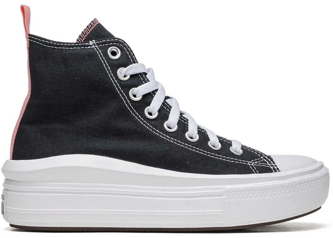 Детские кеды Lifestyle Converse Chuck Taylor All Star Move Platform, Black/Pink Salt/White