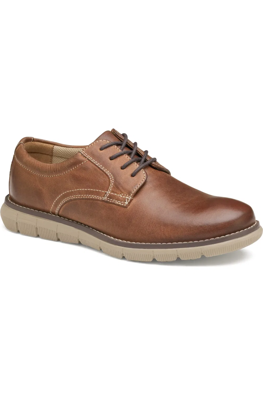 Детские туфли дерби на плоской подошве Holden Johnston & Murphy, Brown Oiled Full Gra