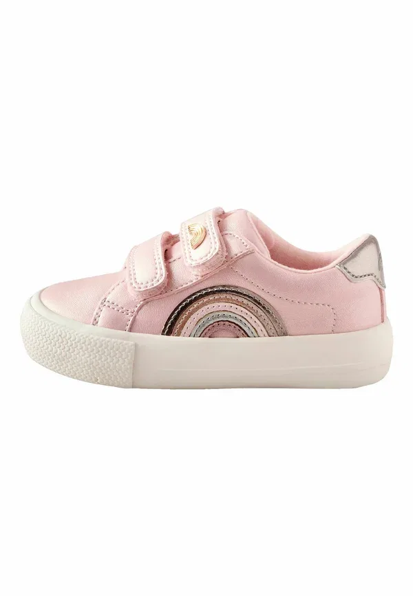 Ботинки из кожзама Next pink metallic, розовый