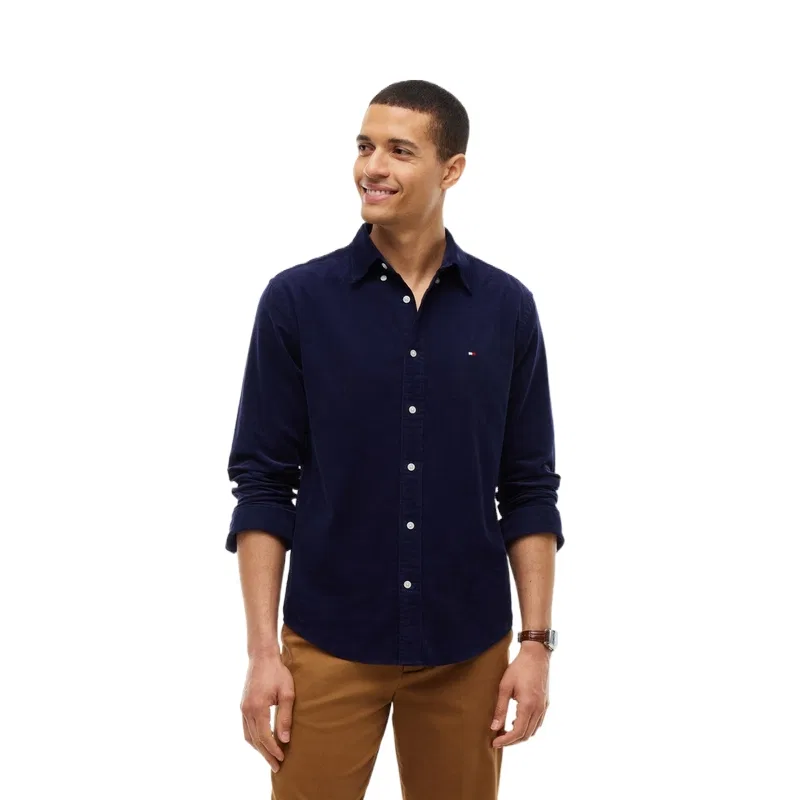Мужская рубашка с воротником Tommy Hilfiger, Dark Blue BCL