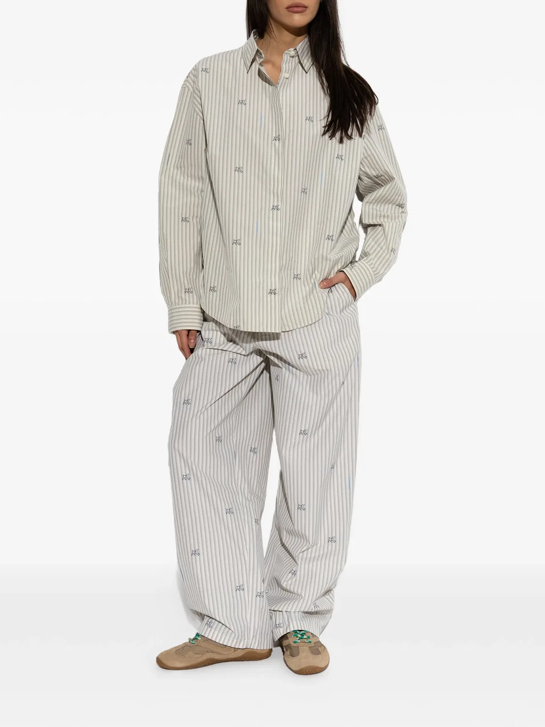 Рубашка Simon хлопковая Jacquemus, нейтральные — фото 2