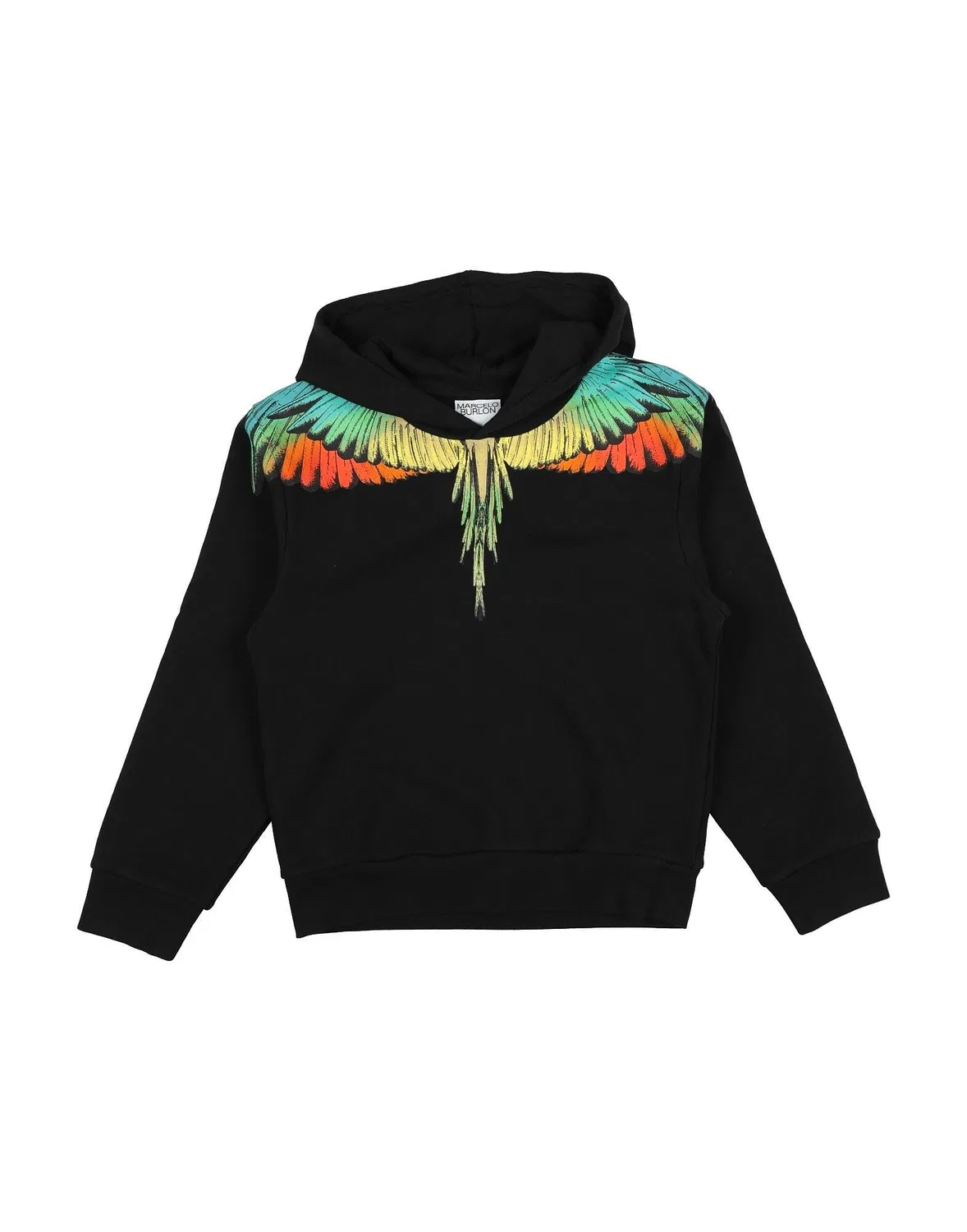 Детская худи с принтом Marcelo Burlon, черный