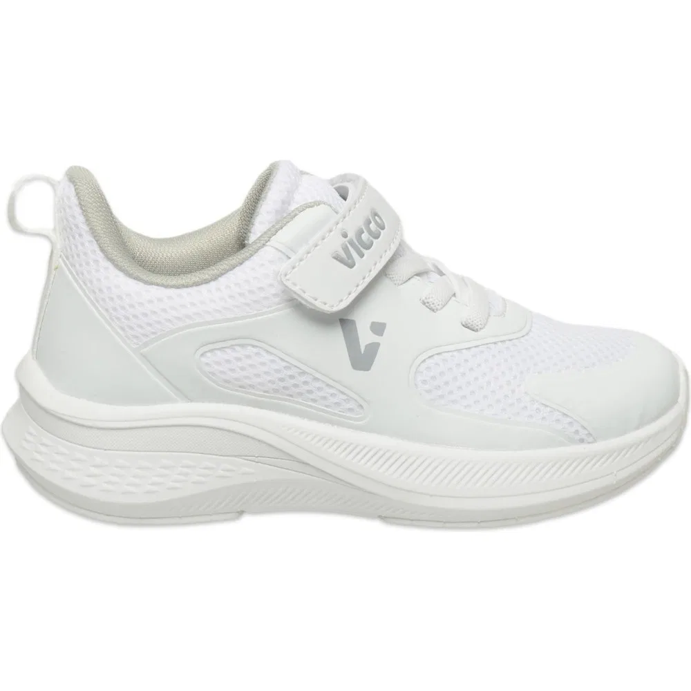 Детские кроссовки для девочек легкие с логотипом Karon Patik, White Vicco