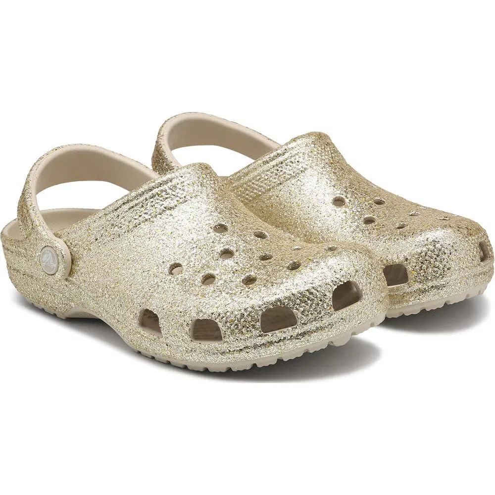 Детские классические сабо с блестками Crocs, Sand Glitter