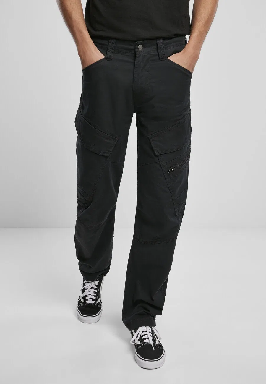 Брюки-карго Brandit Slim fit 'Adven' черного цвета — фото 2