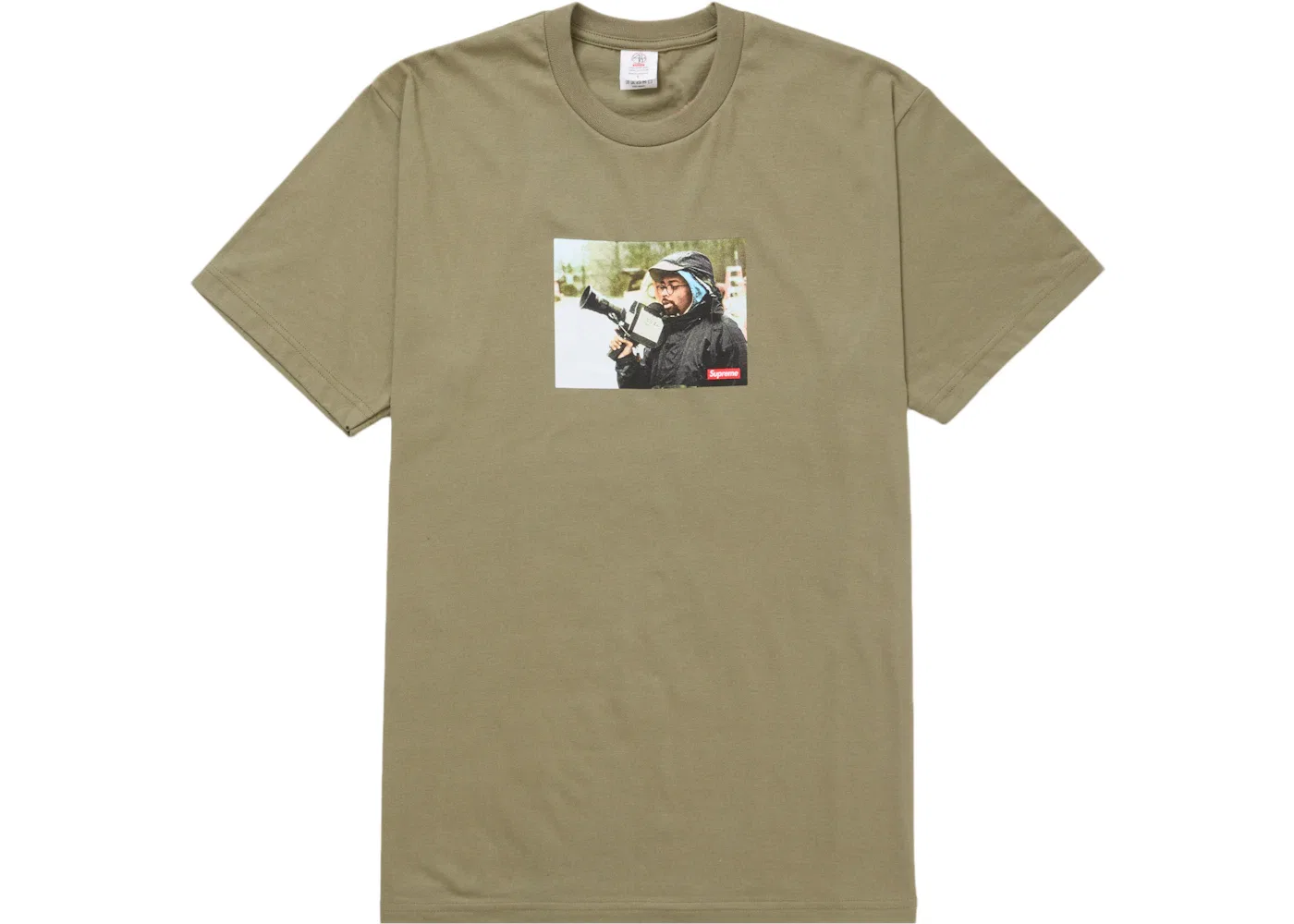 Мужская футболка с принтом Supreme 40 Acres Spike Tee, Olive