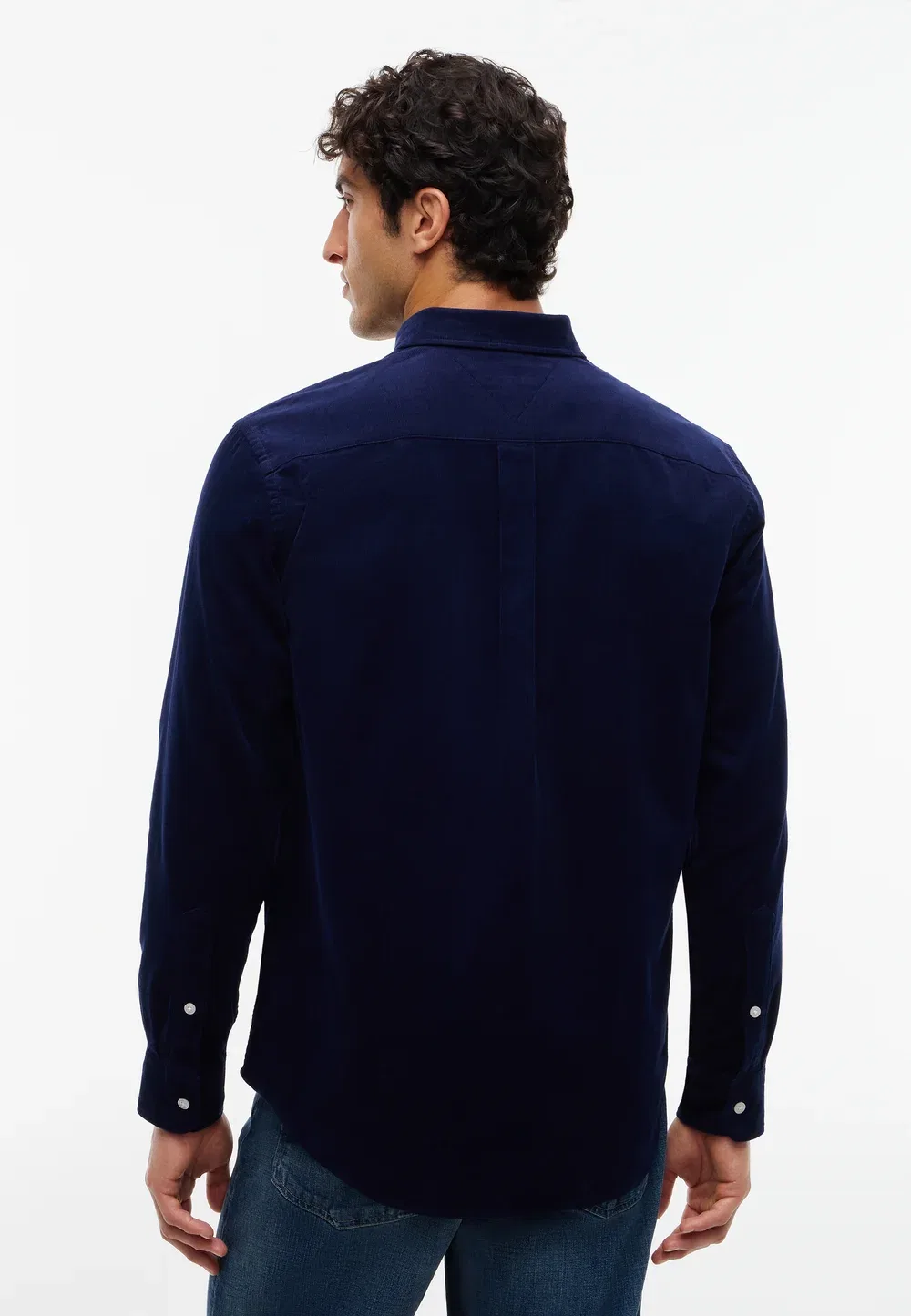 Однотонная рубашка - рубашка Tommy Hilfiger, Imperial Navy — фото 3