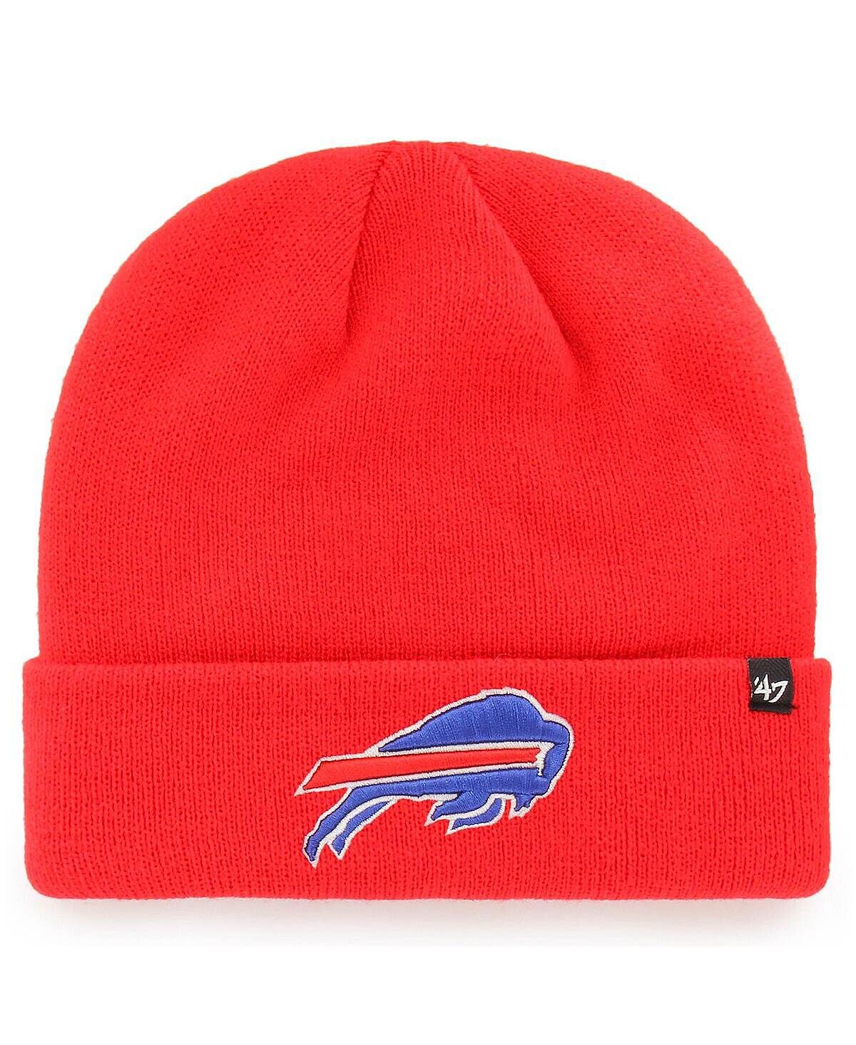 

Мужская красная базовая вязаная шапка Buffalo Bills с манжетами '47 Brand