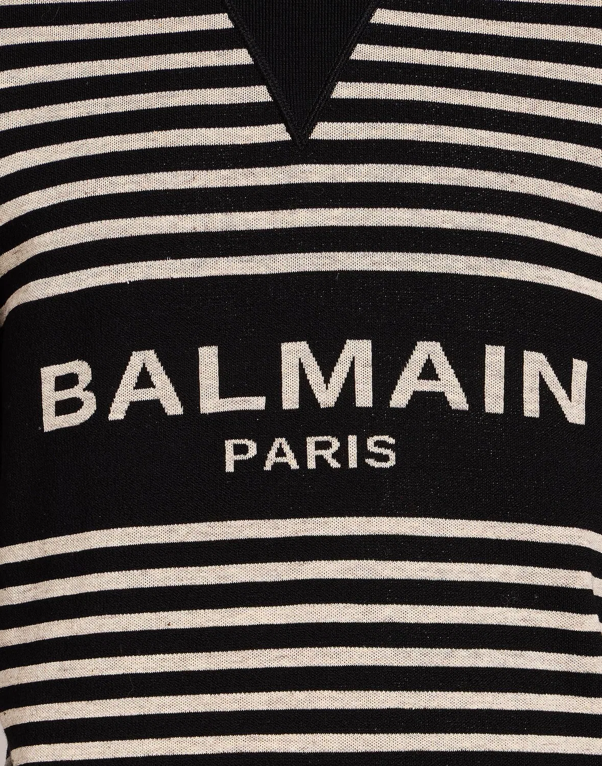 Мужской свитер джерси с принтом Balmain, черный — фото 4