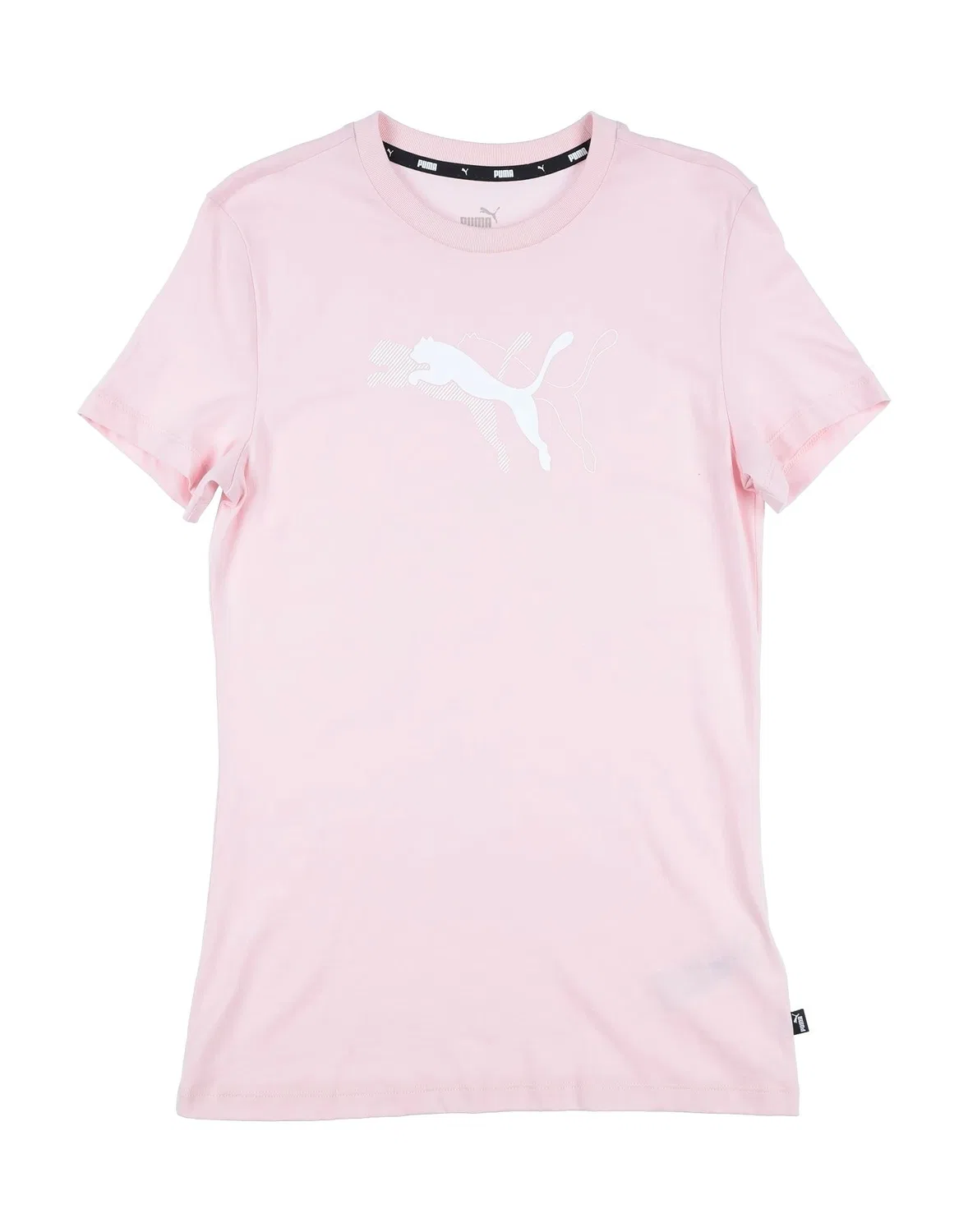 Детская футболка для девочек с принтом Puma, Light Pink