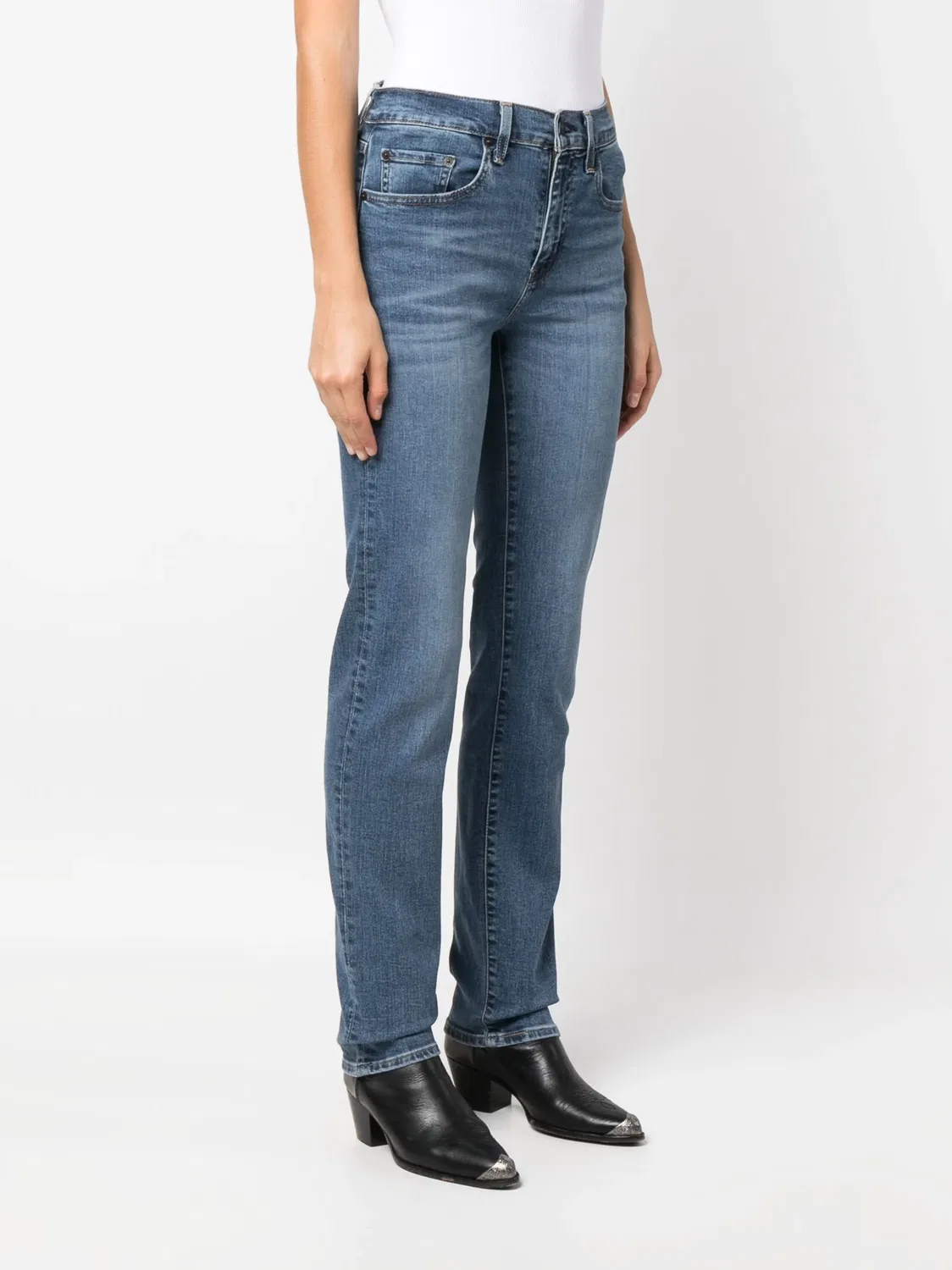 Джинсы Levi's 724 с завышенной талией, синий — фото 3