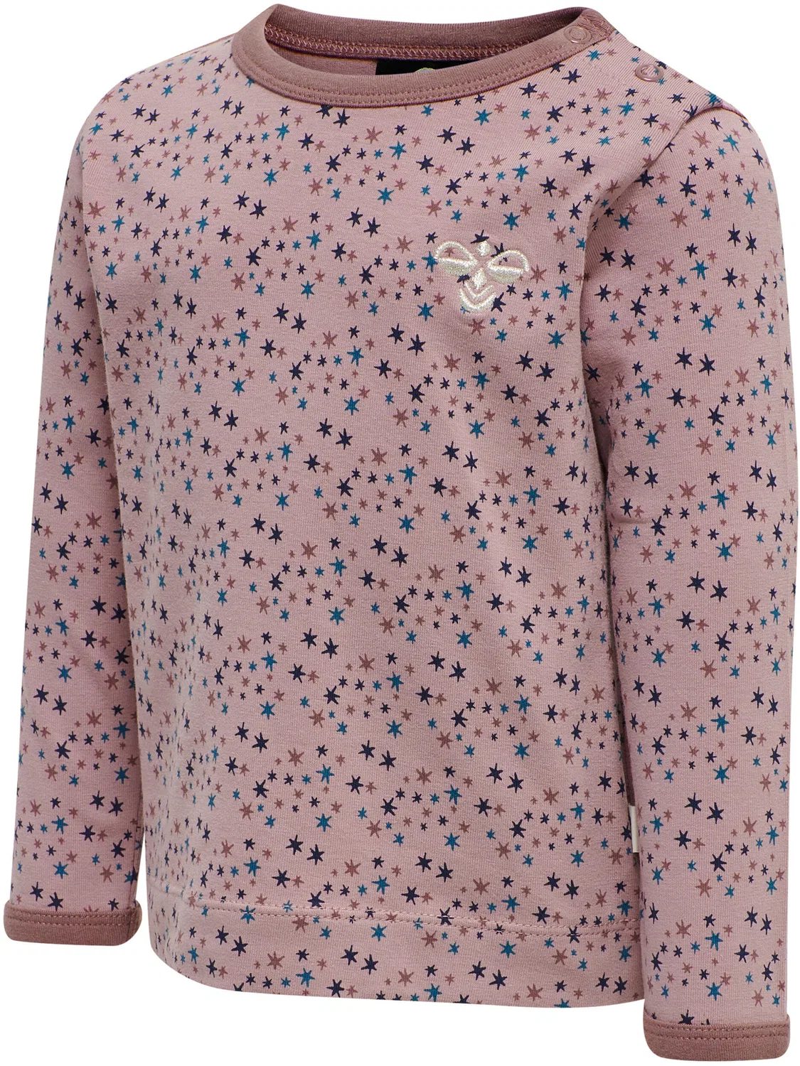 Детская футболка с длинным рукавом Hmlstar Hummel, Rosa Hellrosa Blutenblattbeige — фото 4
