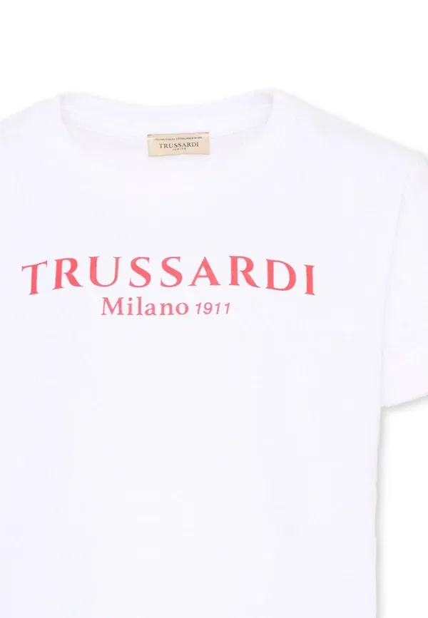Комплект из штанов с принтом Tru Trussardi Junior, White, белый — фото 3