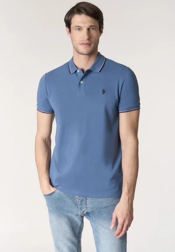 Поло из пике, U.S. Polo Assn., Blu, синий