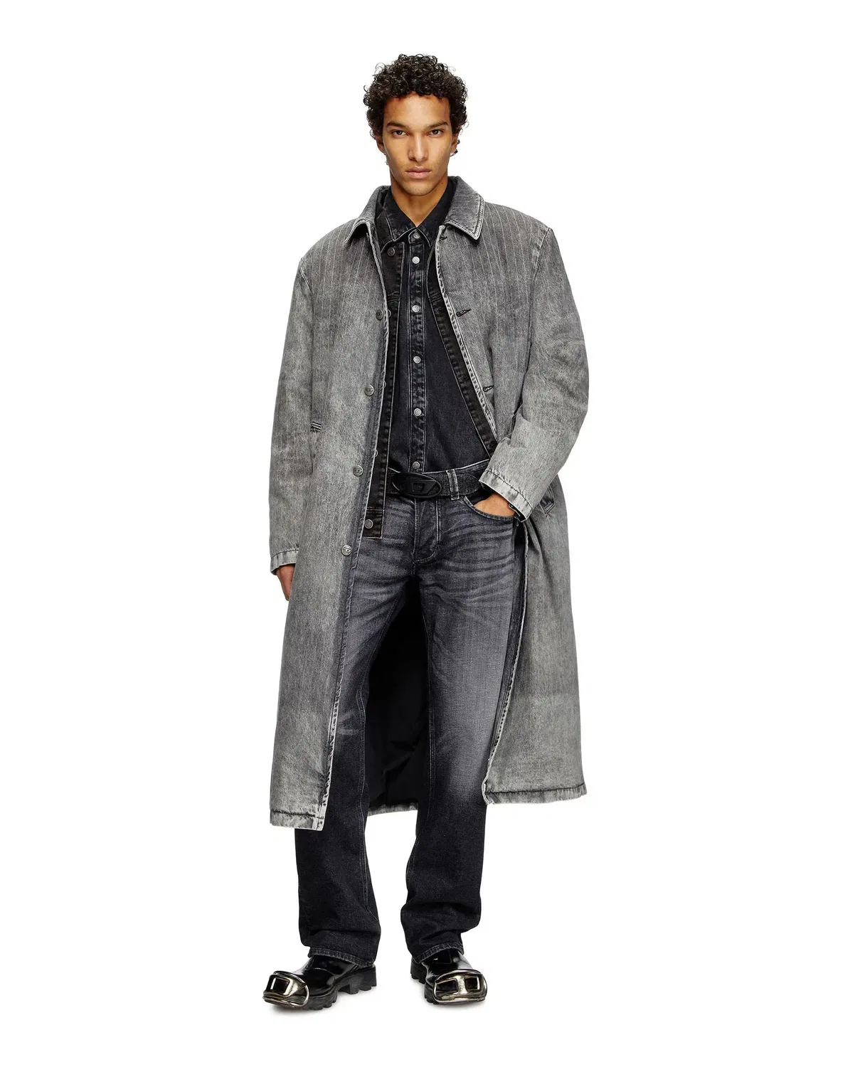 Мужские джинсы прямого кроя Diesel, Negro