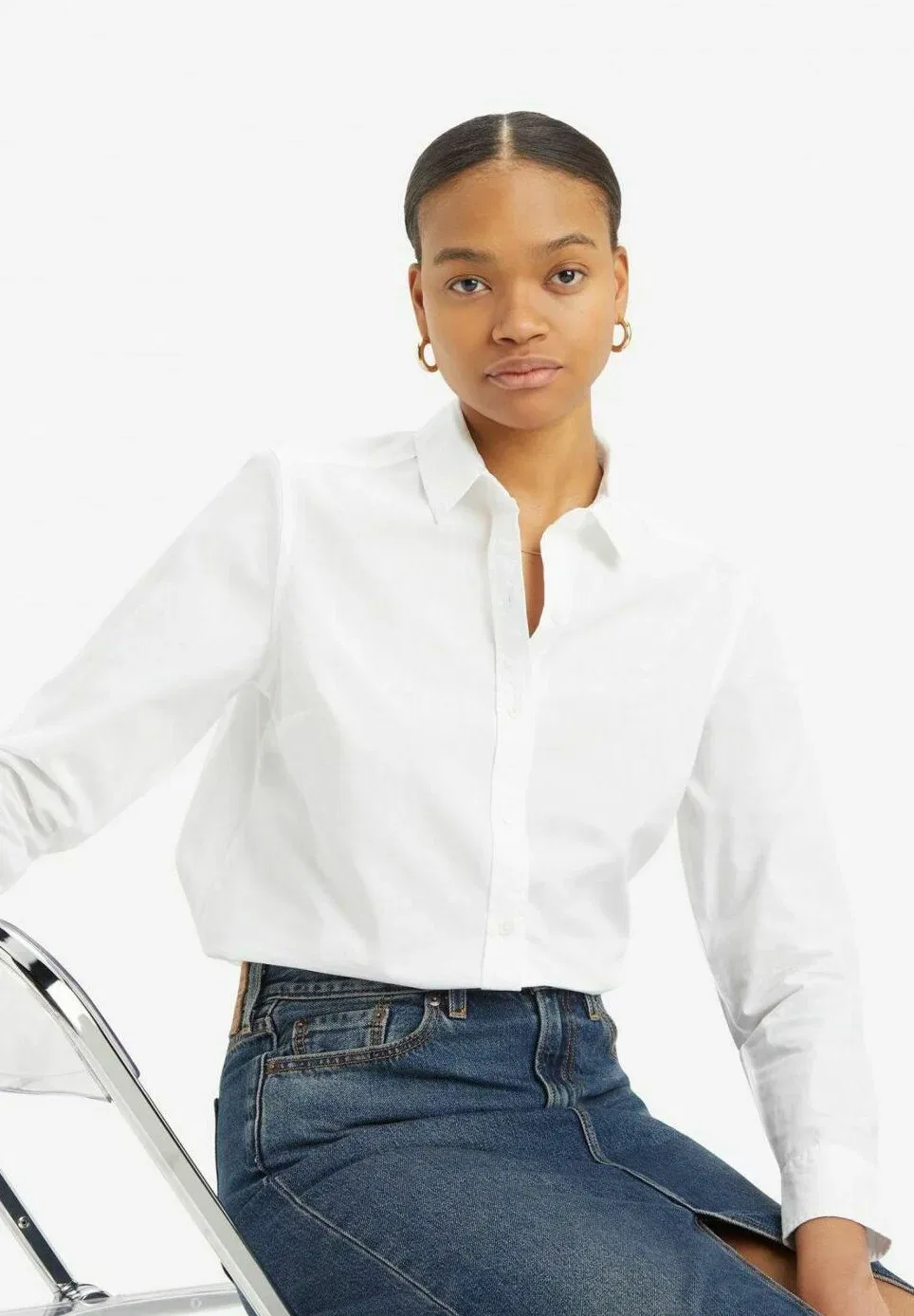 Яркая блузка на пуговицах Levi'S, Bianco — фото 4