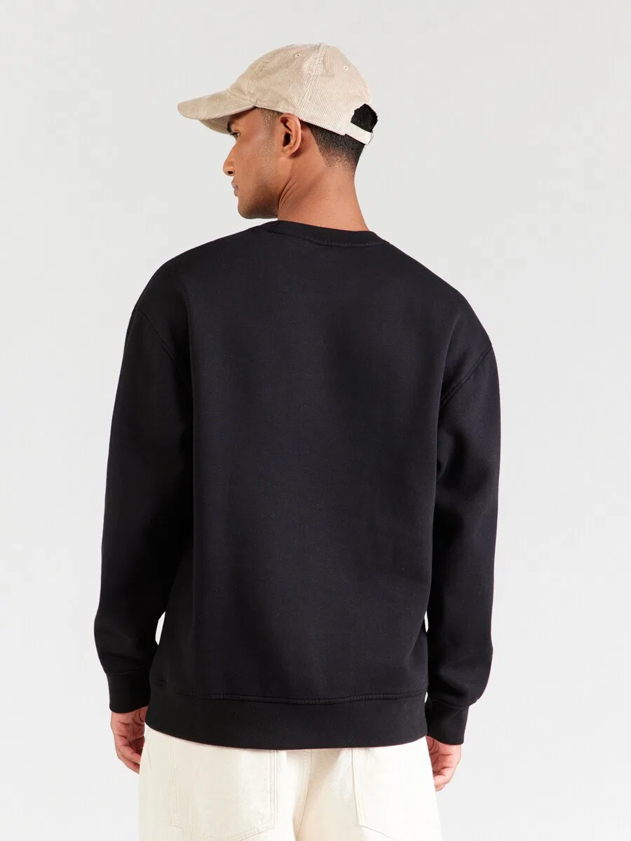 Толстовка LEVI'S 'Levi's Sweats Crew' черного цвета — фото 4