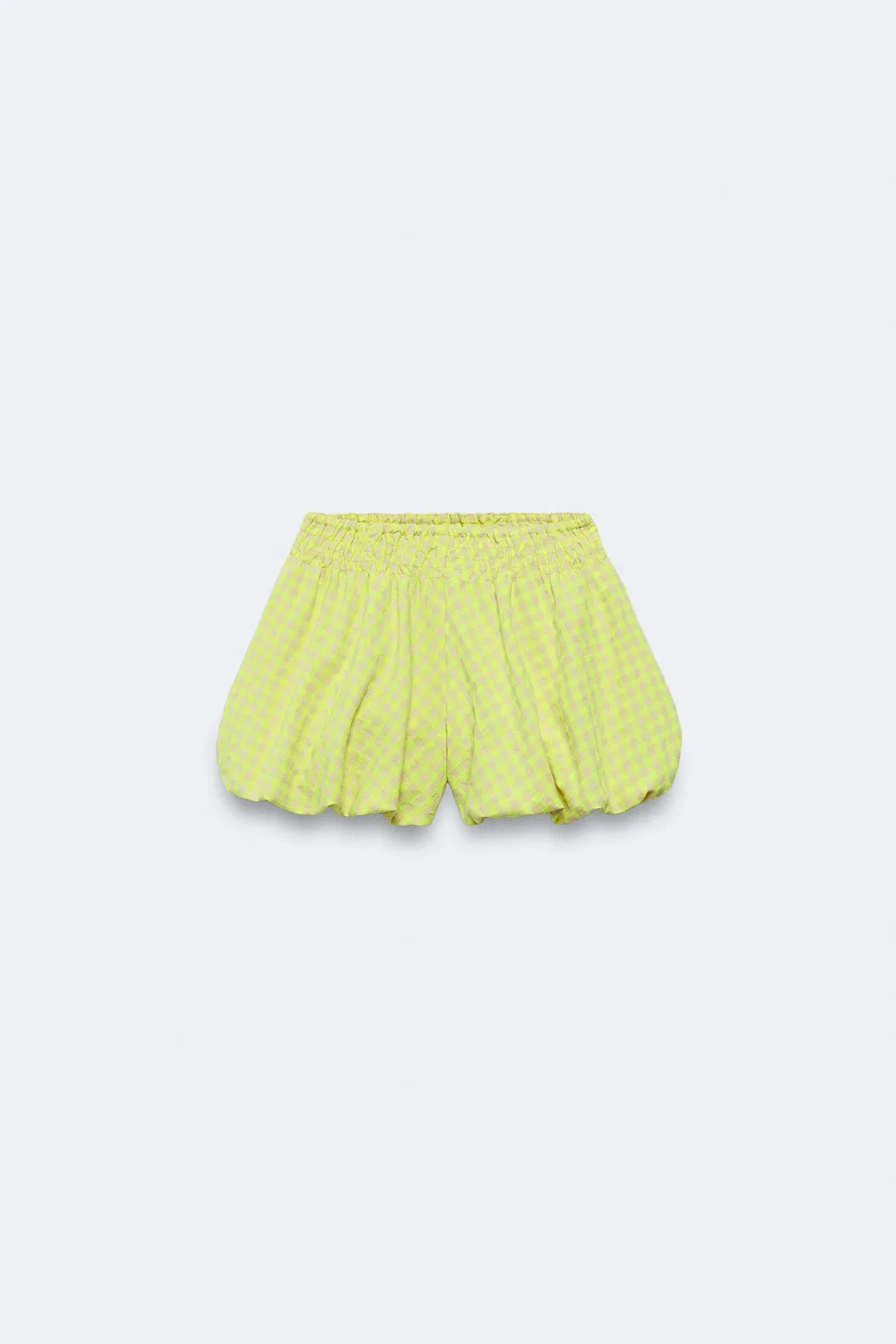 Шорты-саруэль в клетку, размер 2-14 лет / Лимитированная серия ZARA, Yellow