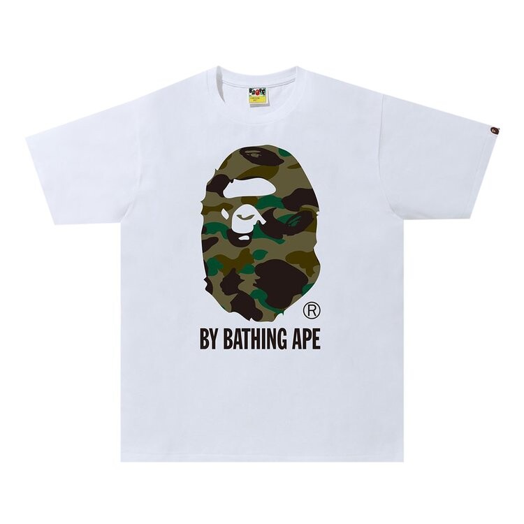 

Футболка BAPE 1st Camo By Bathing Ape Tee 'White/Green', белый