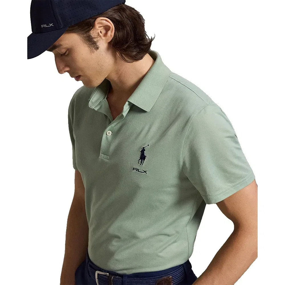 Мужское поло с коротким рукавом Polo ralph lauren, Green — фото 4