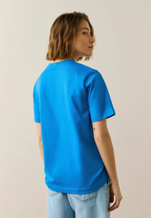 Футболка хлопковая Petite fit - heavyweight basic t-3 pack - Next blue orange white graphic, белый/синий/оранжевый — фото 2