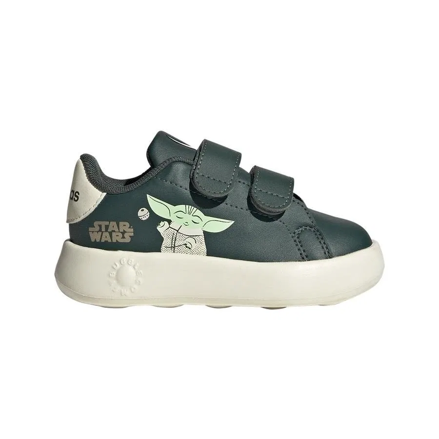 Детские кроссовки с принтом The Mandalorian Grogu Advantage Mandalorian CF I adidas, Сине-белый