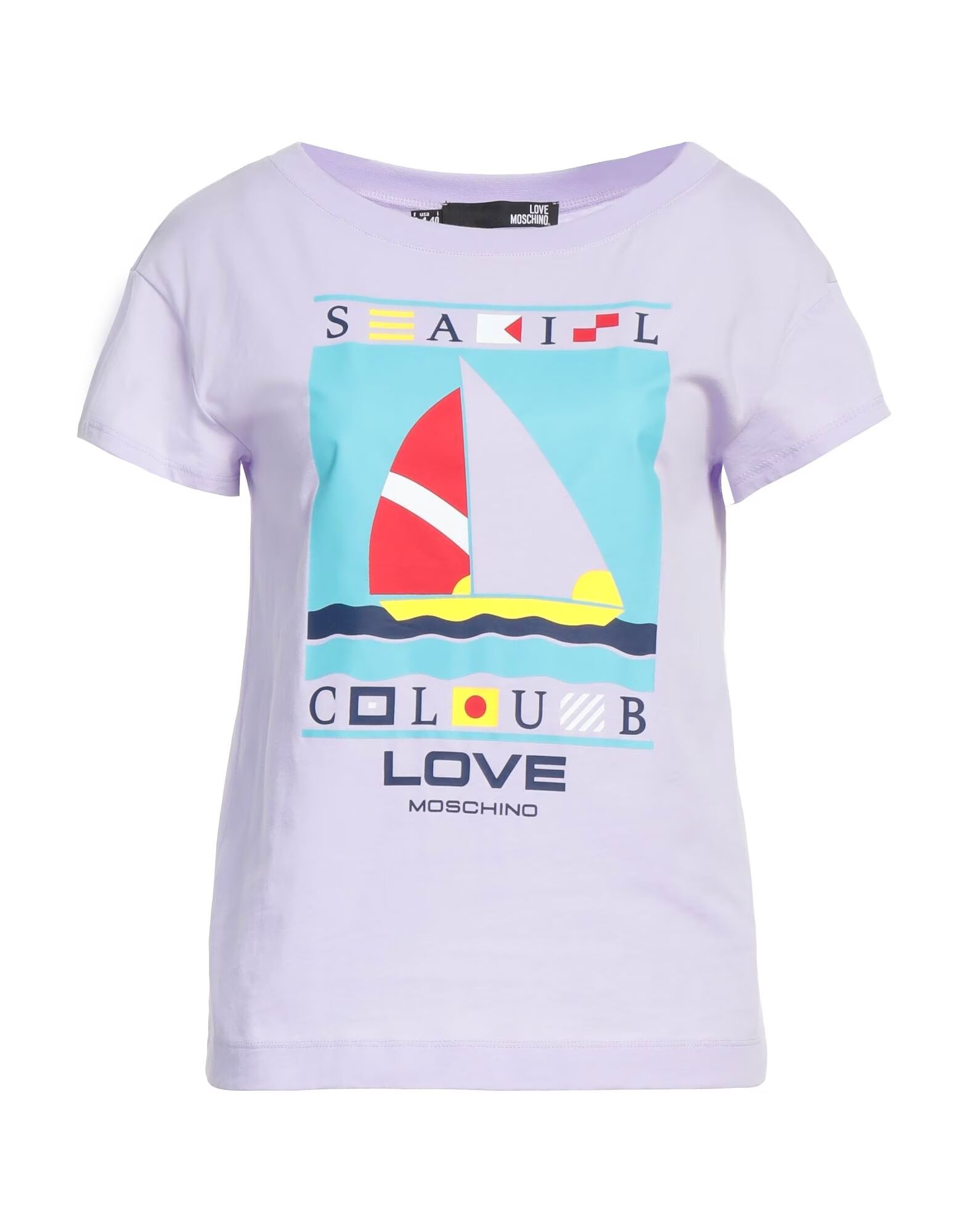 

Футболка Moschino, сиреневый