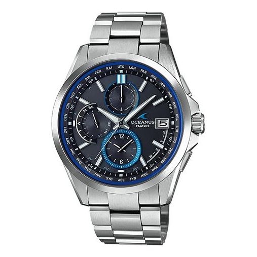 

Часы CASIO Solar Powered Quartz Waterproof Mens Blue Analog, синий