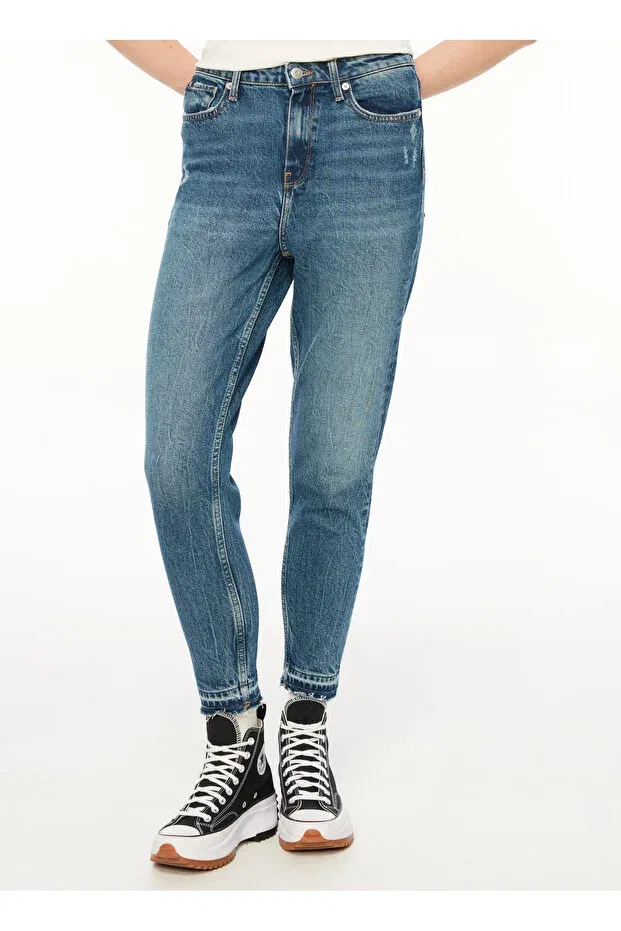 Женские джинсы скинни с высокой посадкой Tommy Hilfiger, Indigo — фото 3