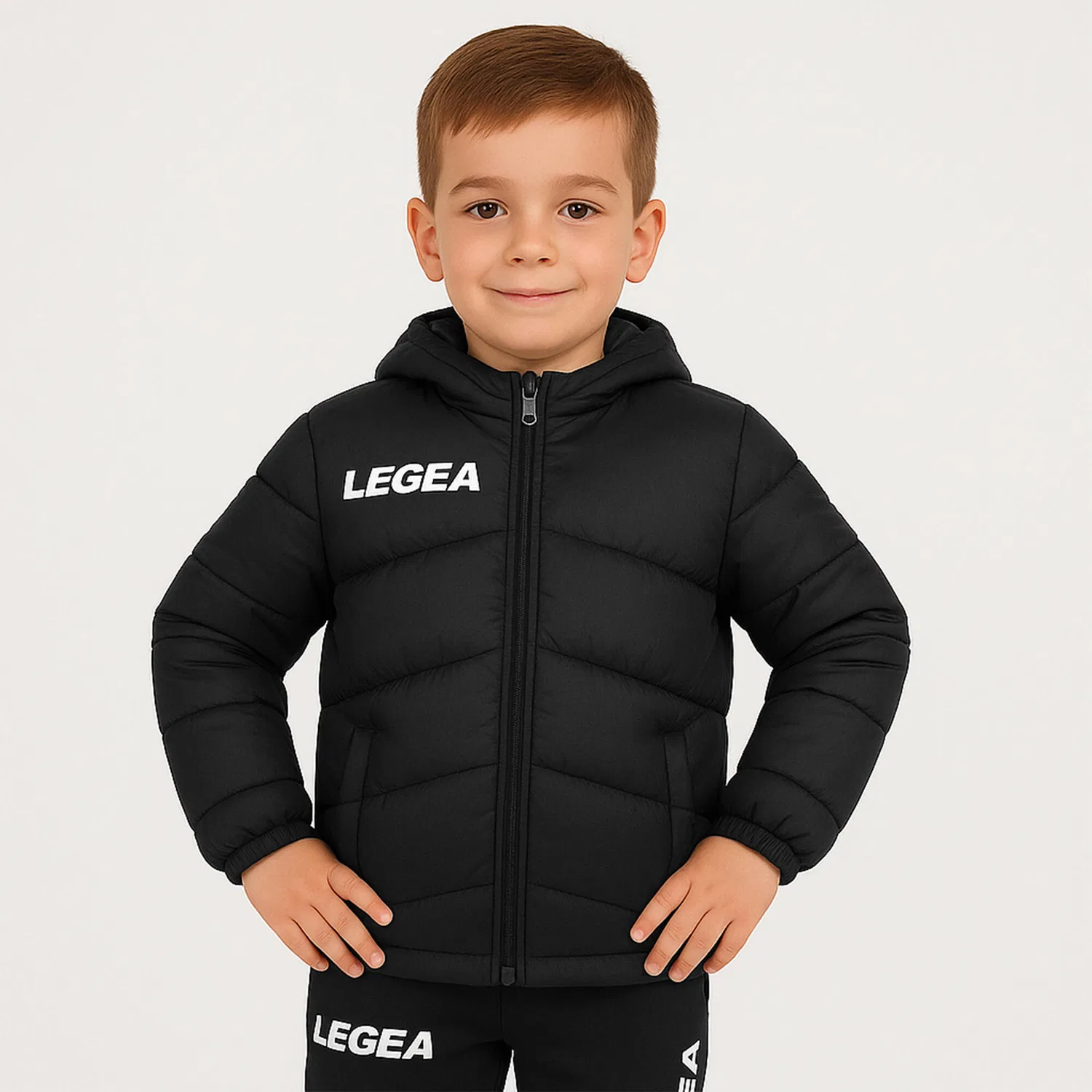 Детская зимняя куртка для мальчиков QUEBEC SHINE Legea, Schwarz