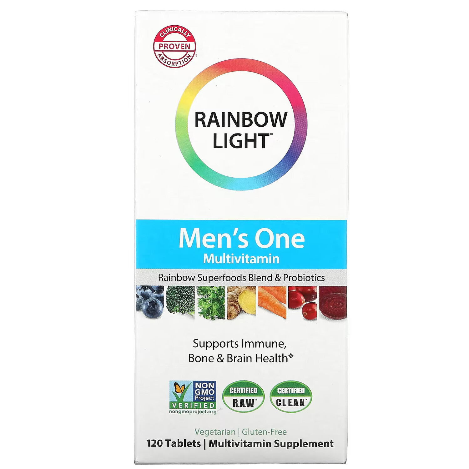 

Rainbow Light, Men's One, мультивитамины, 120 таблеток