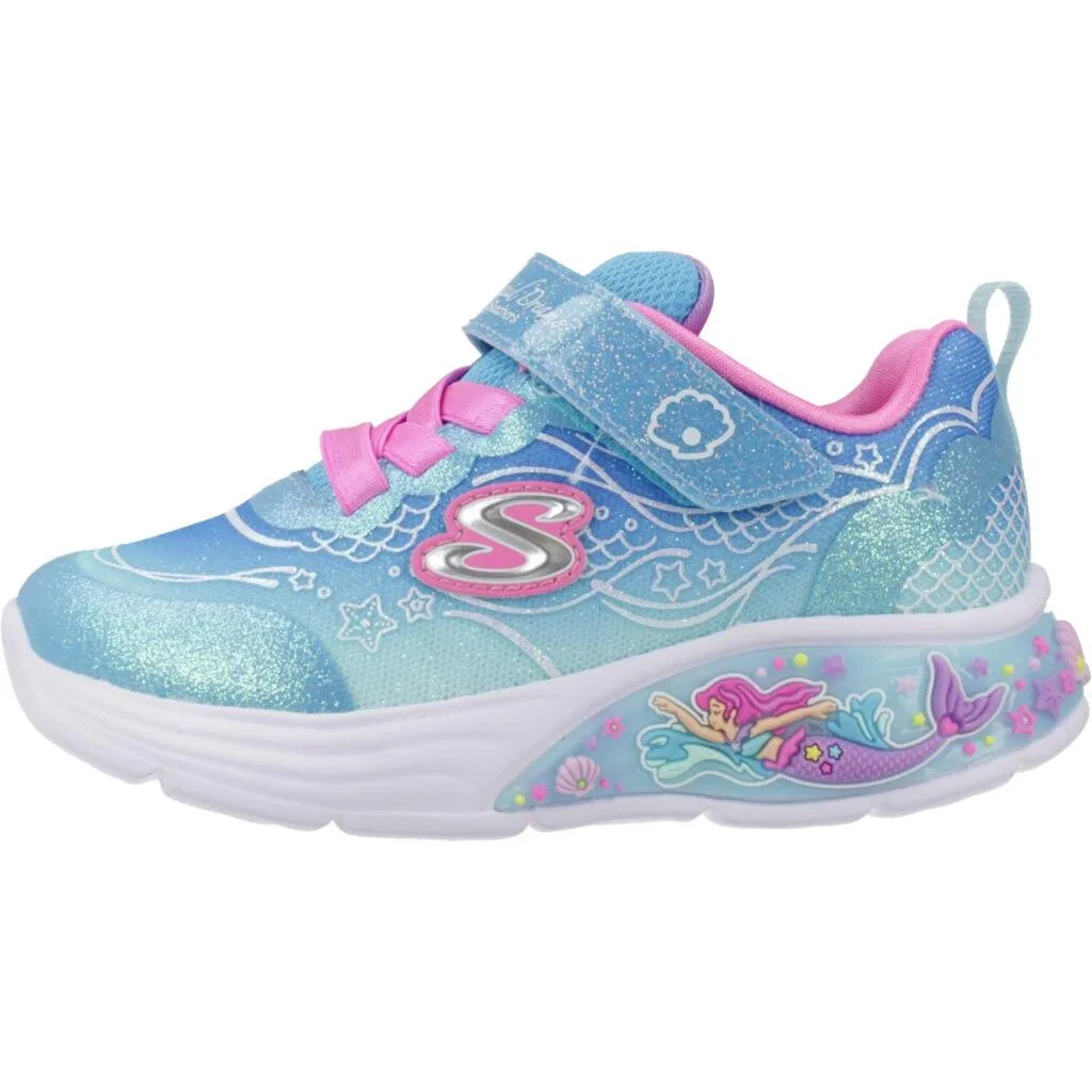 Детские кроссовки с принтом My Dreamers Skechers, Blau Bunt — фото 2