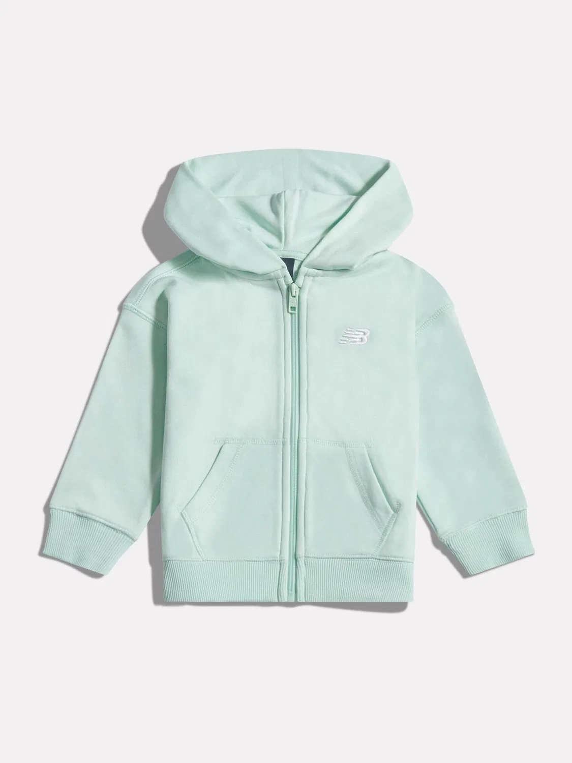 Худи на молнии New Balance Green FT, зеленый
