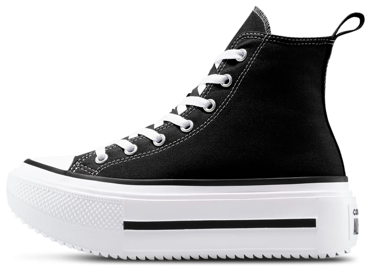 Детские кеды Chuck Taylor All Star Lift Double Stack Converse, черный/белый — фото 2