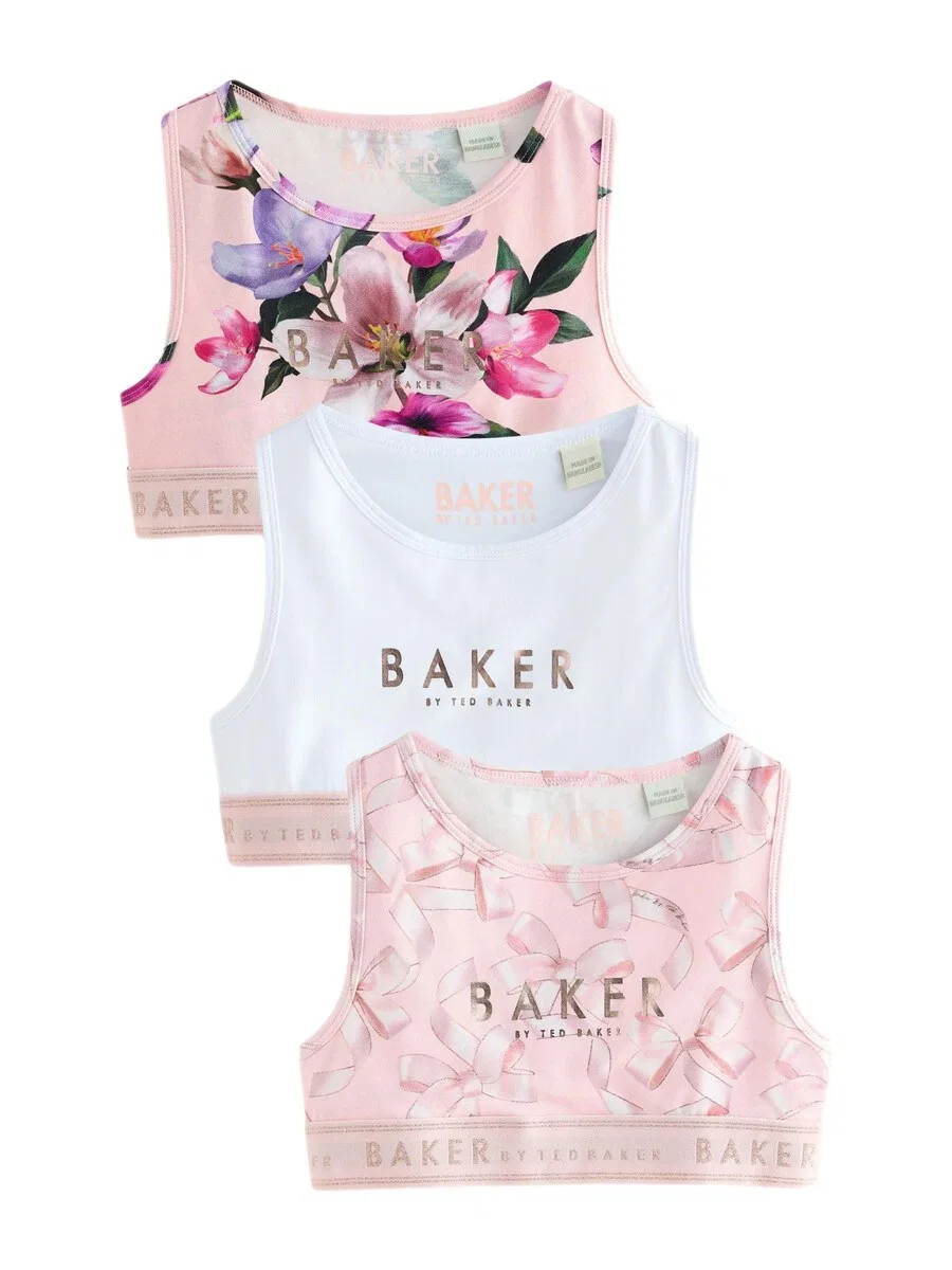 Топ Baker by Ted Baker, цвет розовый, белый