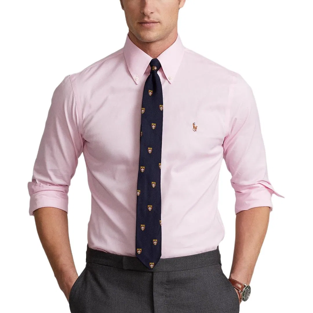 Мужская рубашка с принтом Pink Polo Ralph Lauren