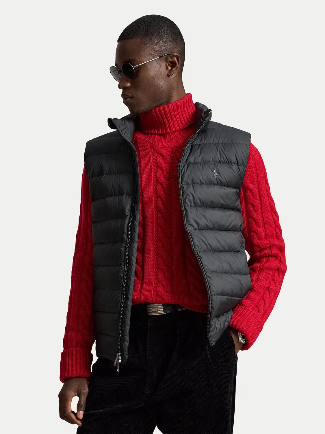 Мужской жилет стандартного кроя Polo Ralph Lauren, черный