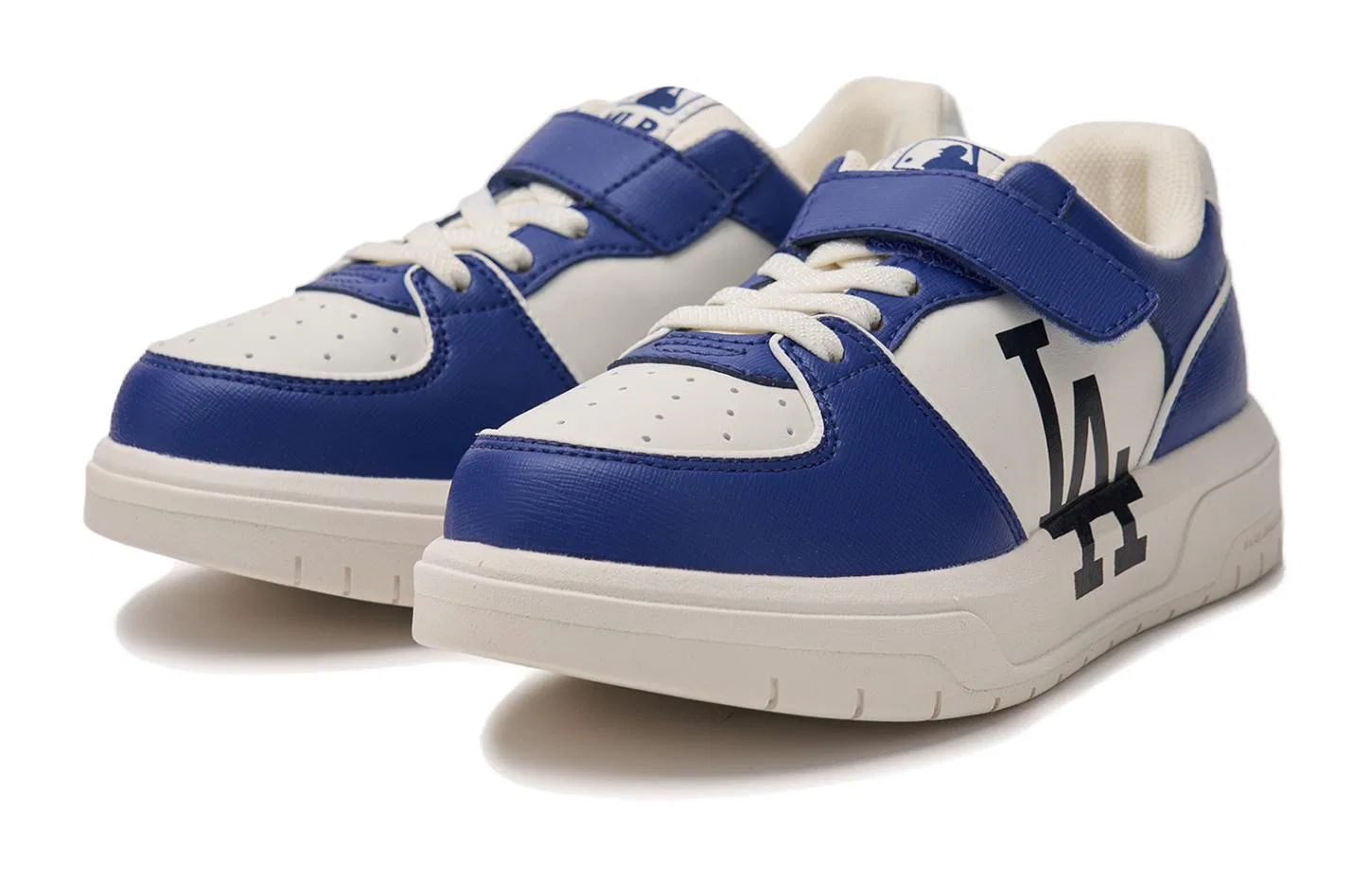 Детские кроссовки с амортизацией MLB Los Angeles Dodgers Saffiano LA Dodgers, Blue White Black — фото 4