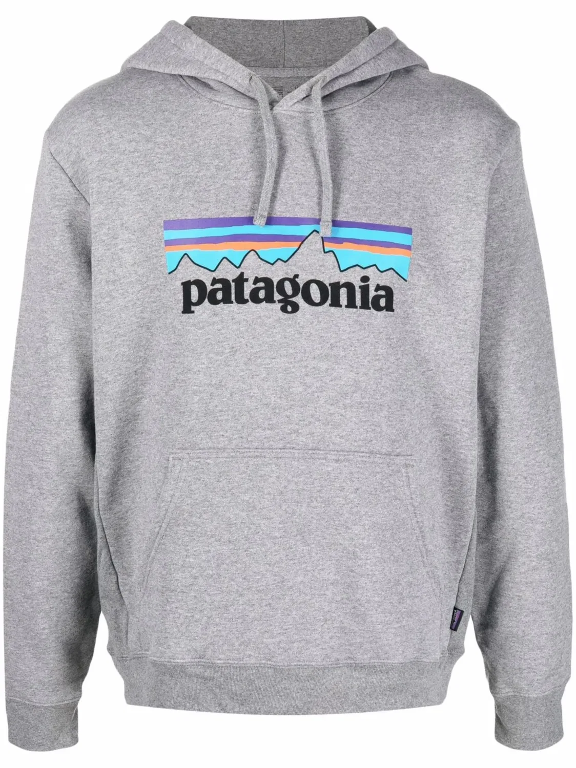 Patagonia Худи с логотипом из переработанного материала - серый