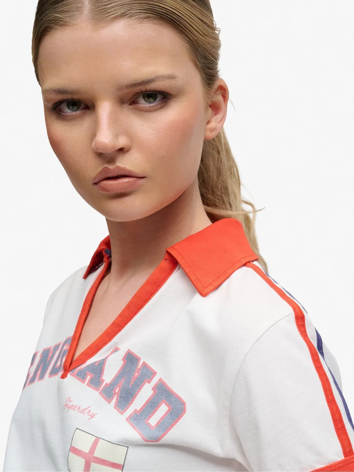 Футболка Athletic Football Stripe Superdry, белый — фото 4